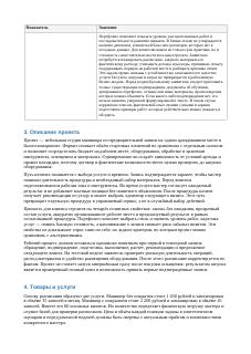 Бизнес-план · 2 синтетического проекта «Студия маникюра»