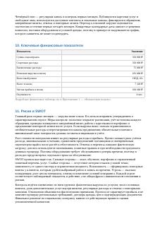 Бизнес-план · 6 синтетического проекта «Студия маникюра»